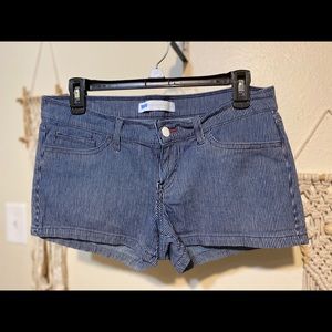 Levi Strauss striped denim shorts